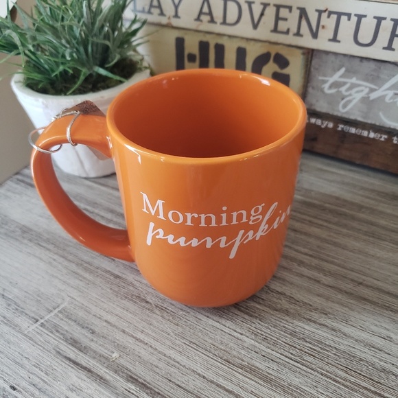 LAST 1! NEW Spooky Lane Morning Pumpkin Orange Mug - Picture 7 of 8